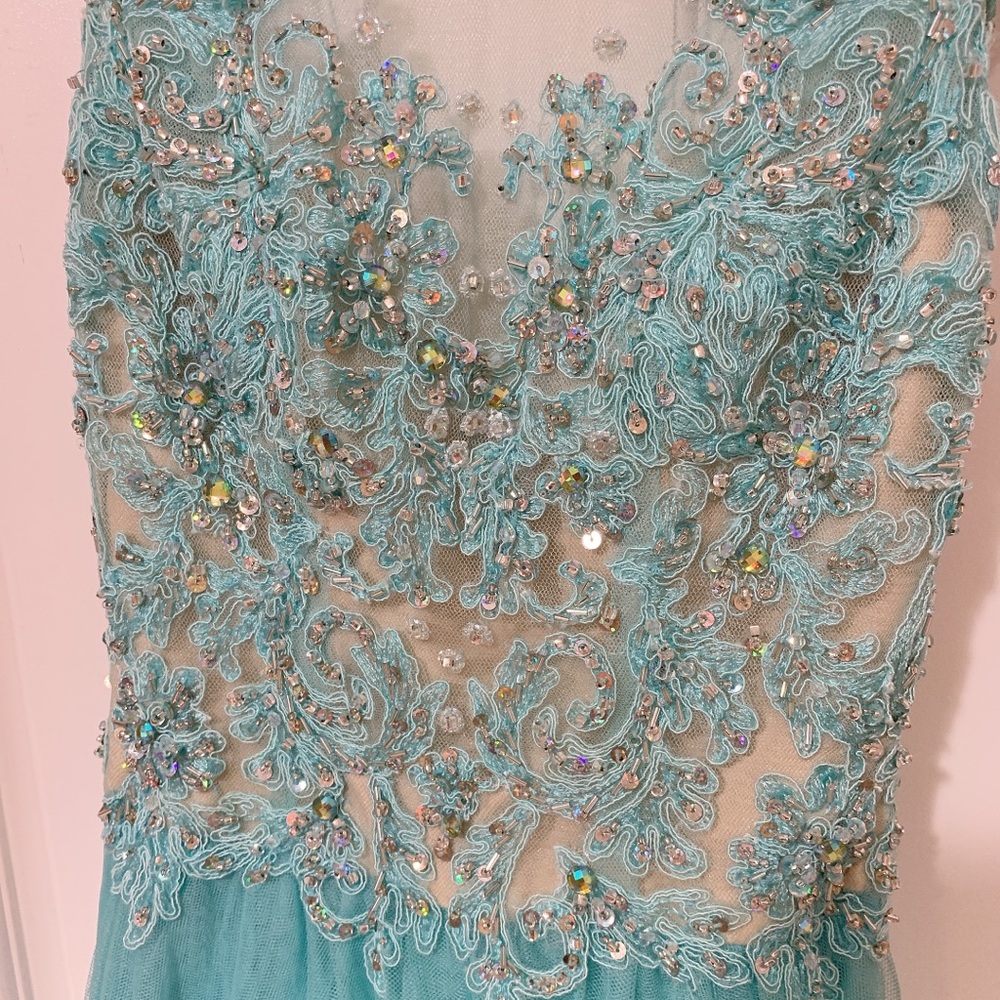 Camille la vie light blue dress. - Picture 2 of 8